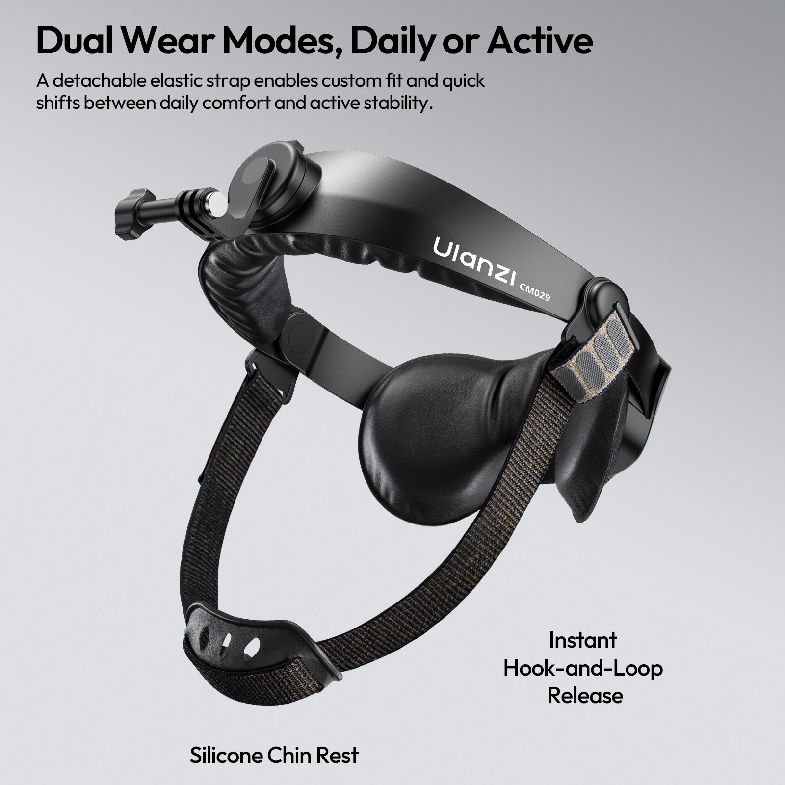 Ulanzi CM029 Adjustable Head Strap Mount for Action Cameras & Smartphones