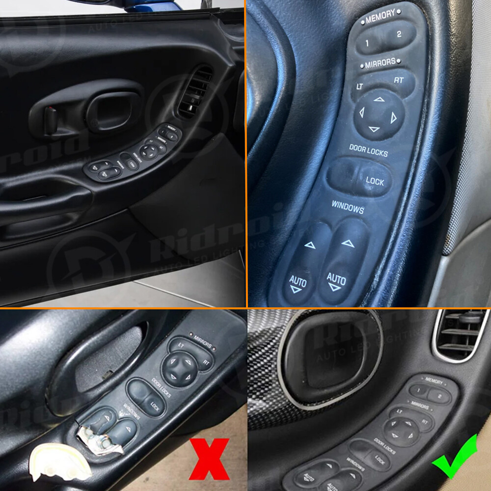 Master Power Window Switch Left Driver Side for Chevrolet C5 Corvette 19209381