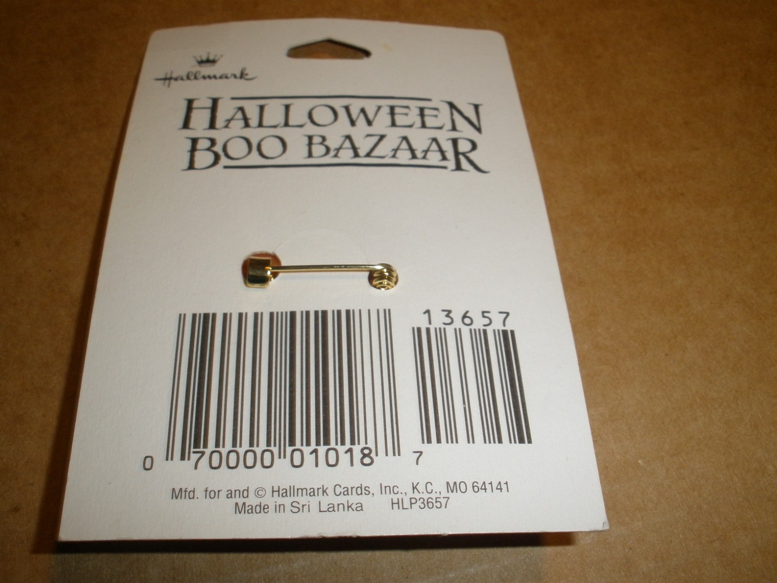 NEW Vintage Hallmark Lapel Pin Pumpkin