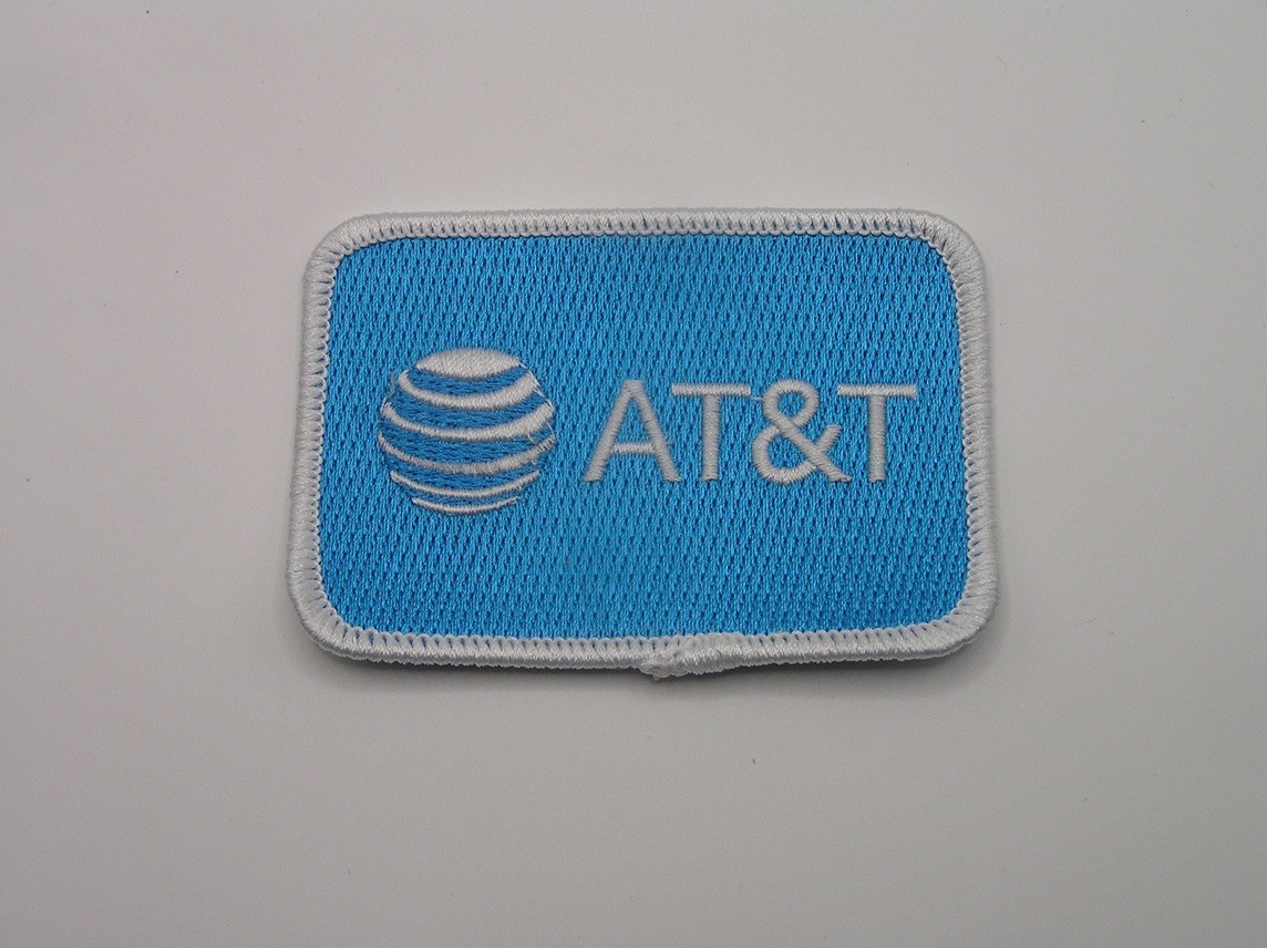 AT&T Telecommunication Company Embroidered Iron On Patch 3.25" x 2.25"
