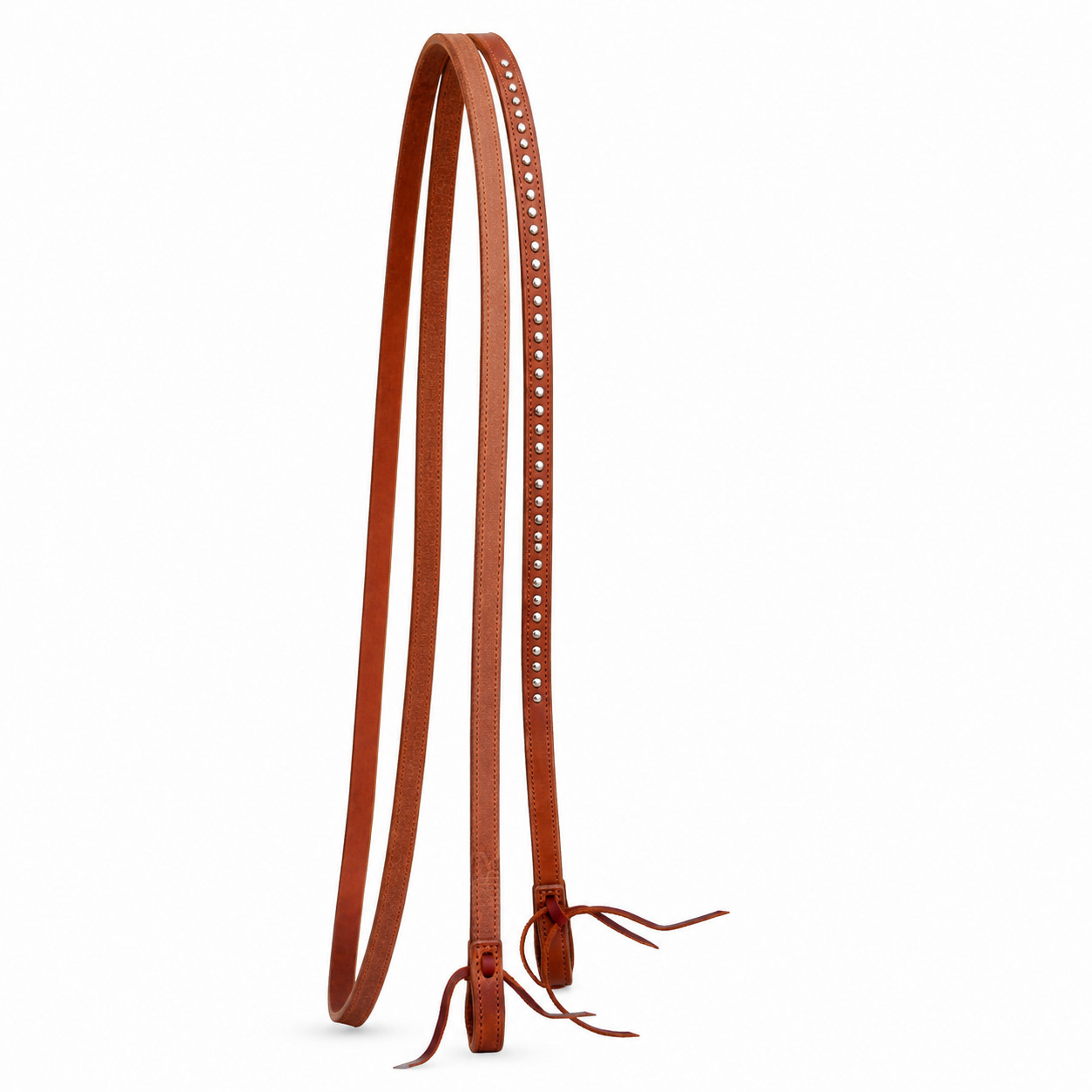 Horse 8' x 5/8" Western Harness Leather Tie Ends Barrel Contest Reins 6684
