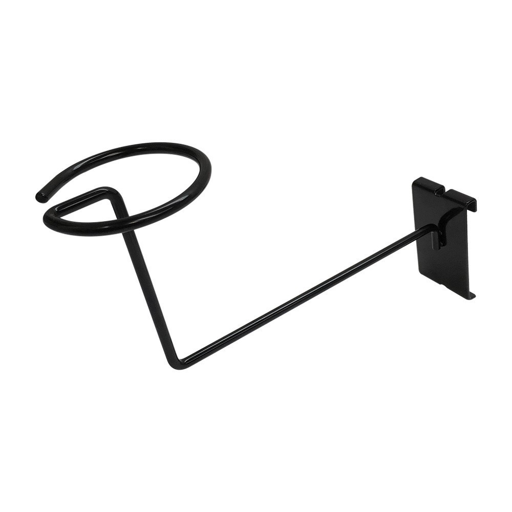 Gridwall Hat Display Hook Gloss Black Single Cap Holder for Retail Display Panel