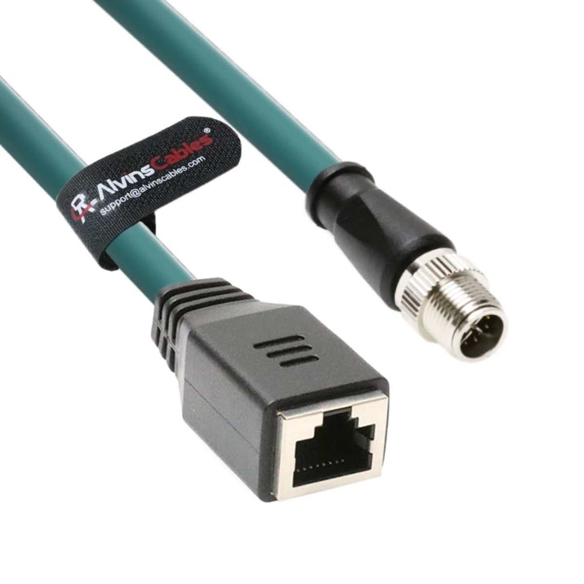 M12 X-Code 8-Pin Male to RJ45 Female Ethernet Cable for Cognex Keyence Camera