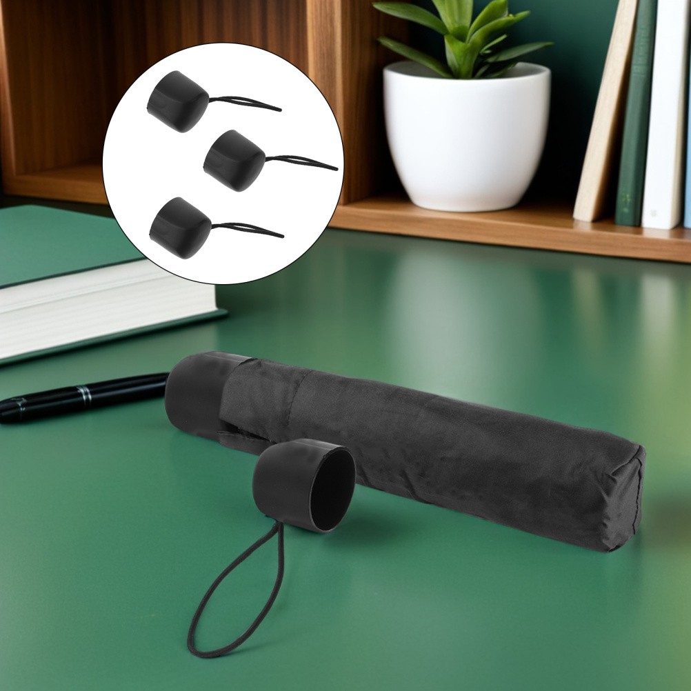 3 PCS Folding Parasol Handle Replacement Umbrella Grip with Strap
