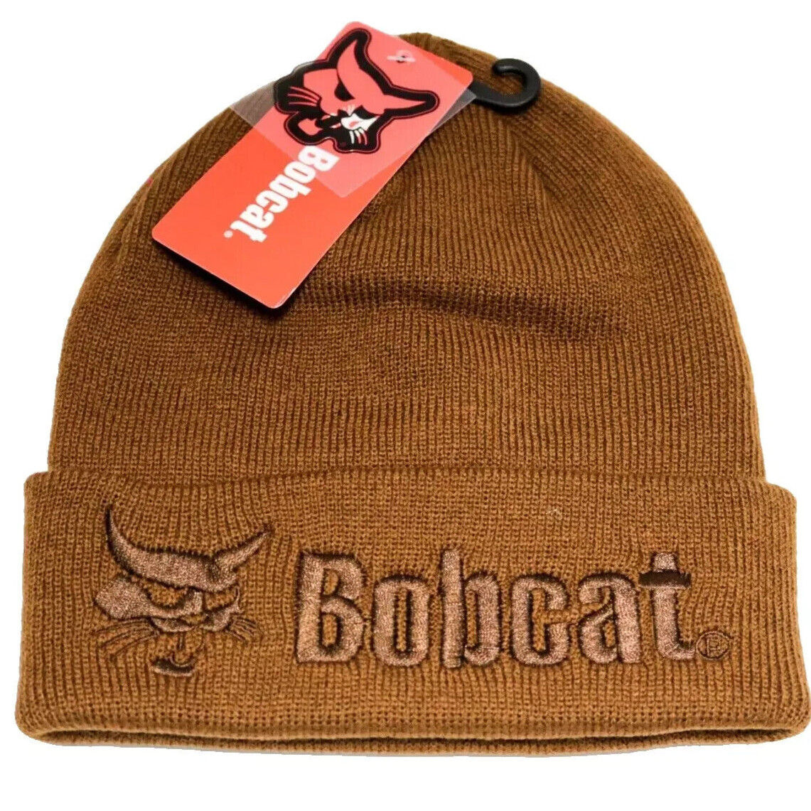 Bobcat OSFM Acrylic Winter Beanie w/ Embroidered Logo Adult One Size - Brown