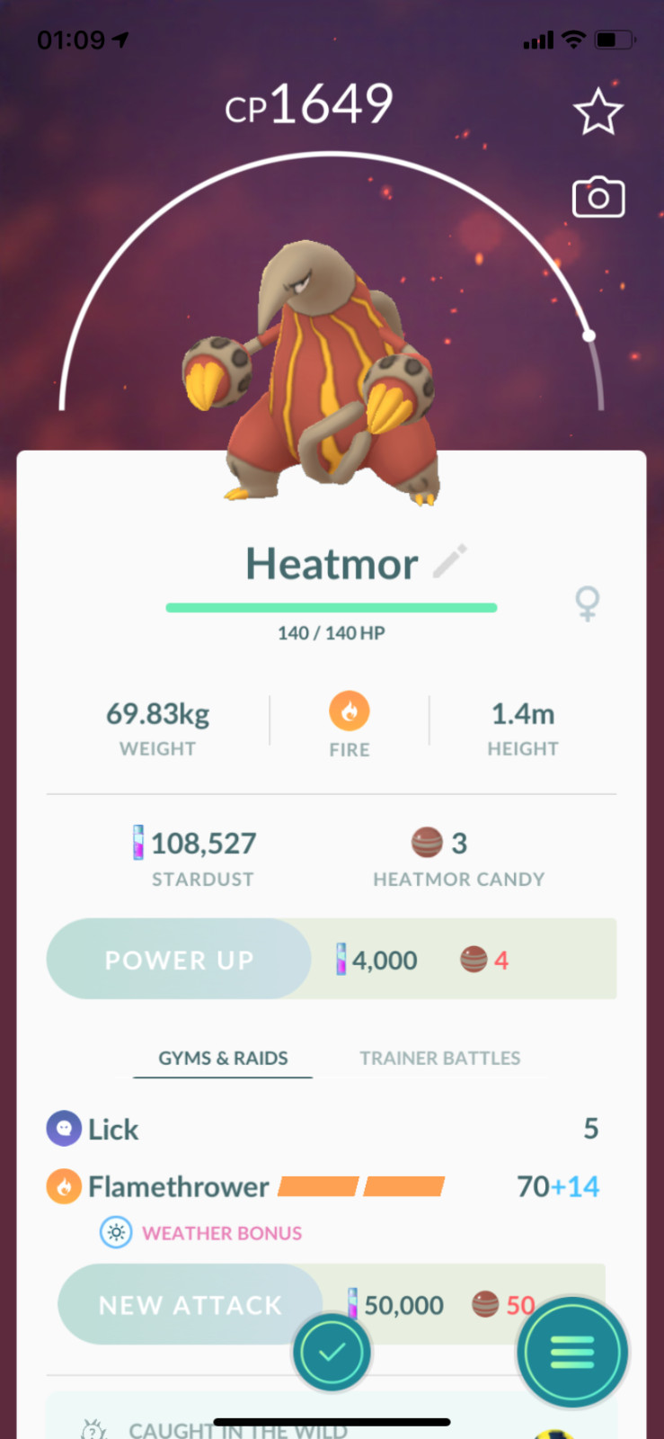 Pokemon - #631 Heatmor !! Same Day Shippment or Next Day Guaranteed ! Go