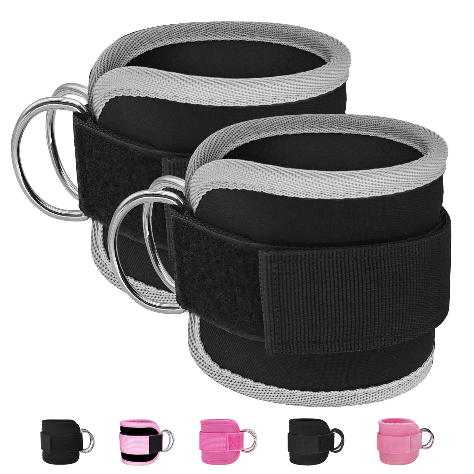 Adjustable Ankle Straps for Cable Machines  Glute Kickbacks & Leg Workouts