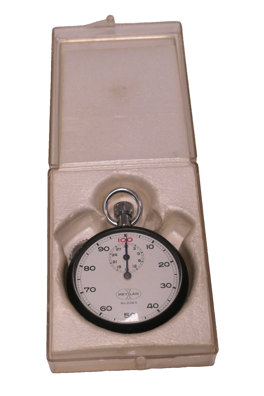 Meylan Type 208A Swiss Stopwatch w/ Original Box Working M15