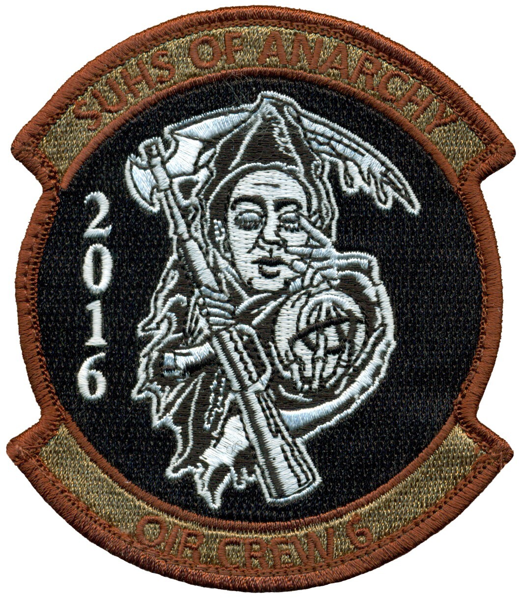 USAF 968th EXPEDITIONARY AIRBORNE AIR CONTROL SQUADRON OIR 2016 CREW 6 PATCH
