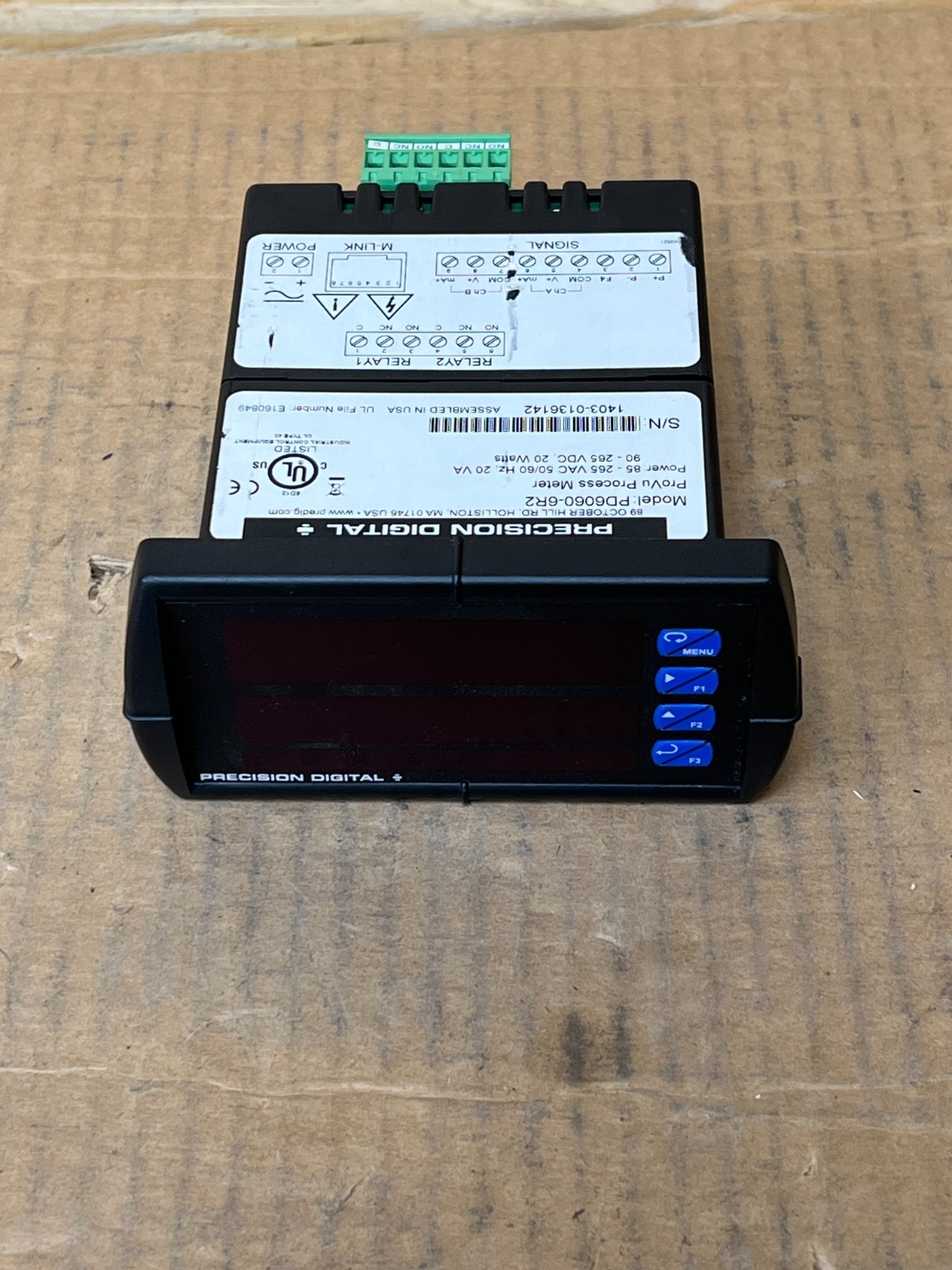 PRECISION DIGITAL, PD6000-6R2, ProVu PROCESS METER, XLNT TAKEOUT! MAKE OFFER!!