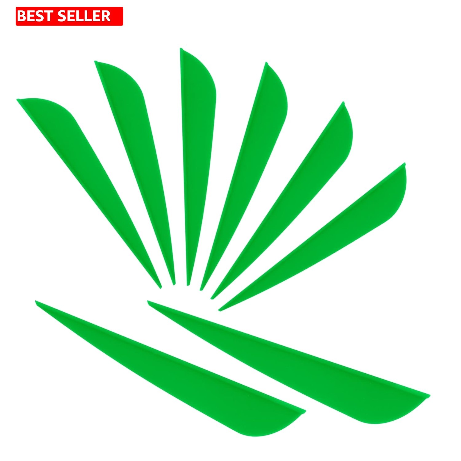 Streamlined Archery Vanes 4 Inch - 50-Pack for Enhanced Arrow Performance