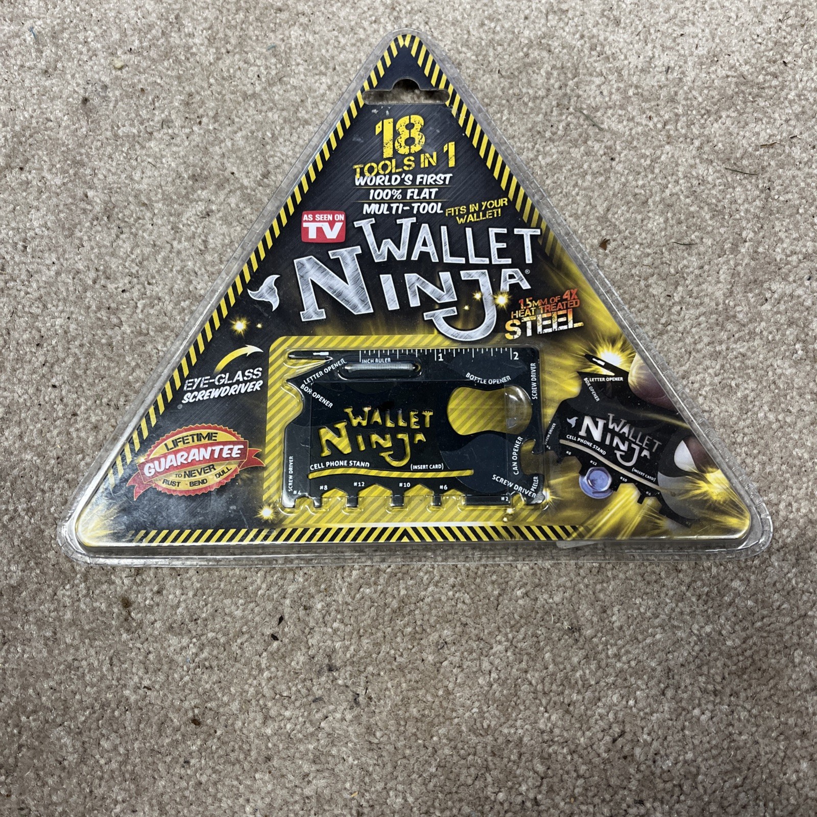 WALLET NINJA 18 Tools in 1 Flat Multi Tool, AS SEEN ON TV