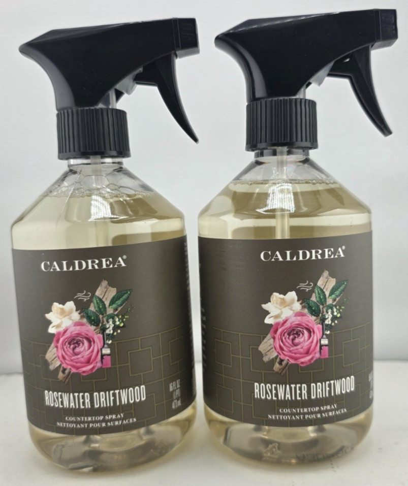 Caldrea Multi-surface Countertop Spray - Rosewater Driftwood - 16 fl oz ( 2pc )