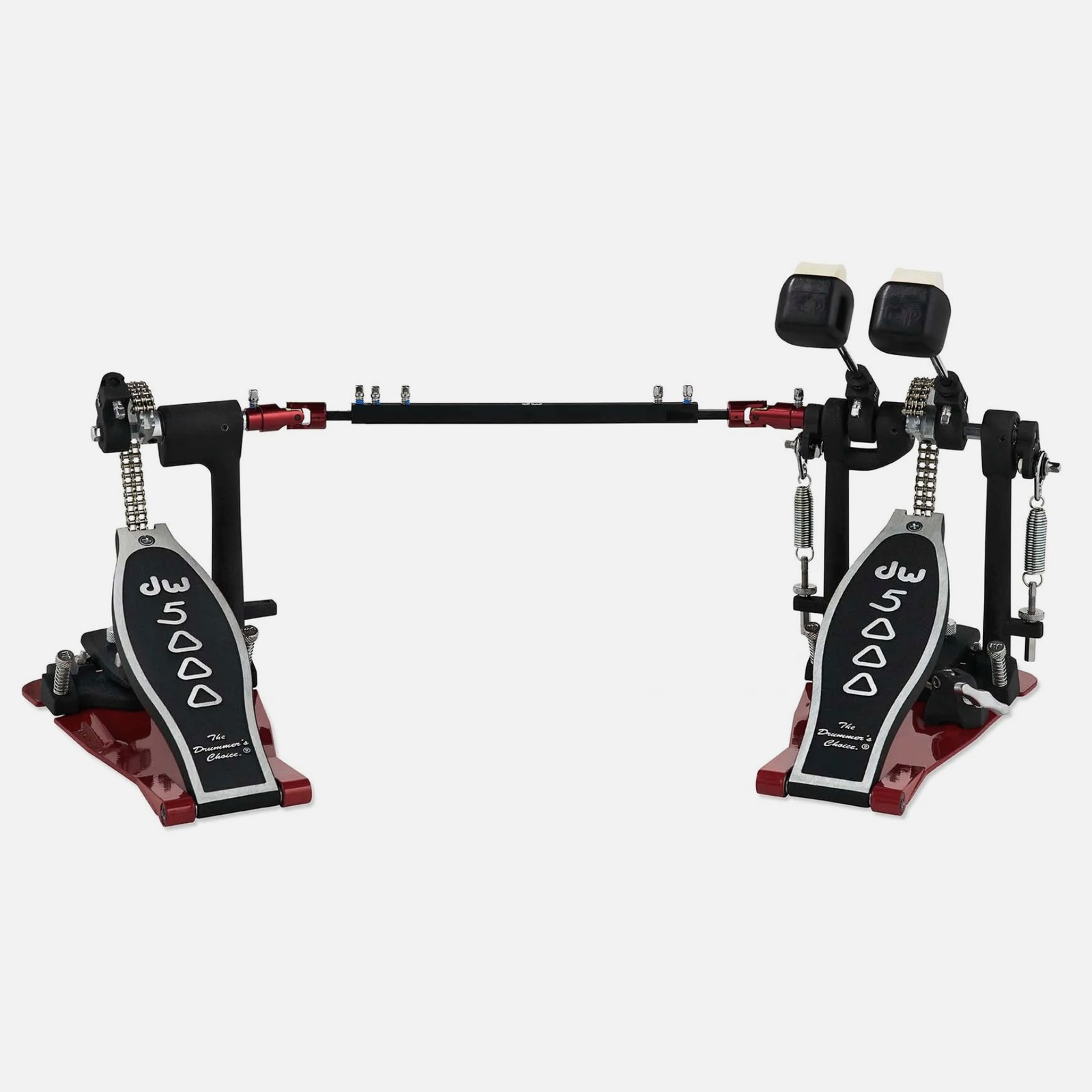 DW Drums 5000 Series Heel-less Double Bass Drum Pedal with Bag, DWCP5002ADH