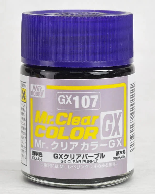 GNZ-GX107 Mr Hobby GX107 Clear Purple - Lacquer 18ml