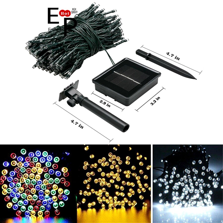 Solar String Lights For Outdoor Garden Party Xmas Fairy Wedding Lamp 39ft - 72ft