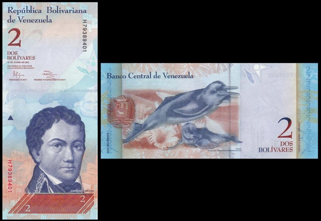 Venezuela 2 Bolivares 2012 UNC**New Date
