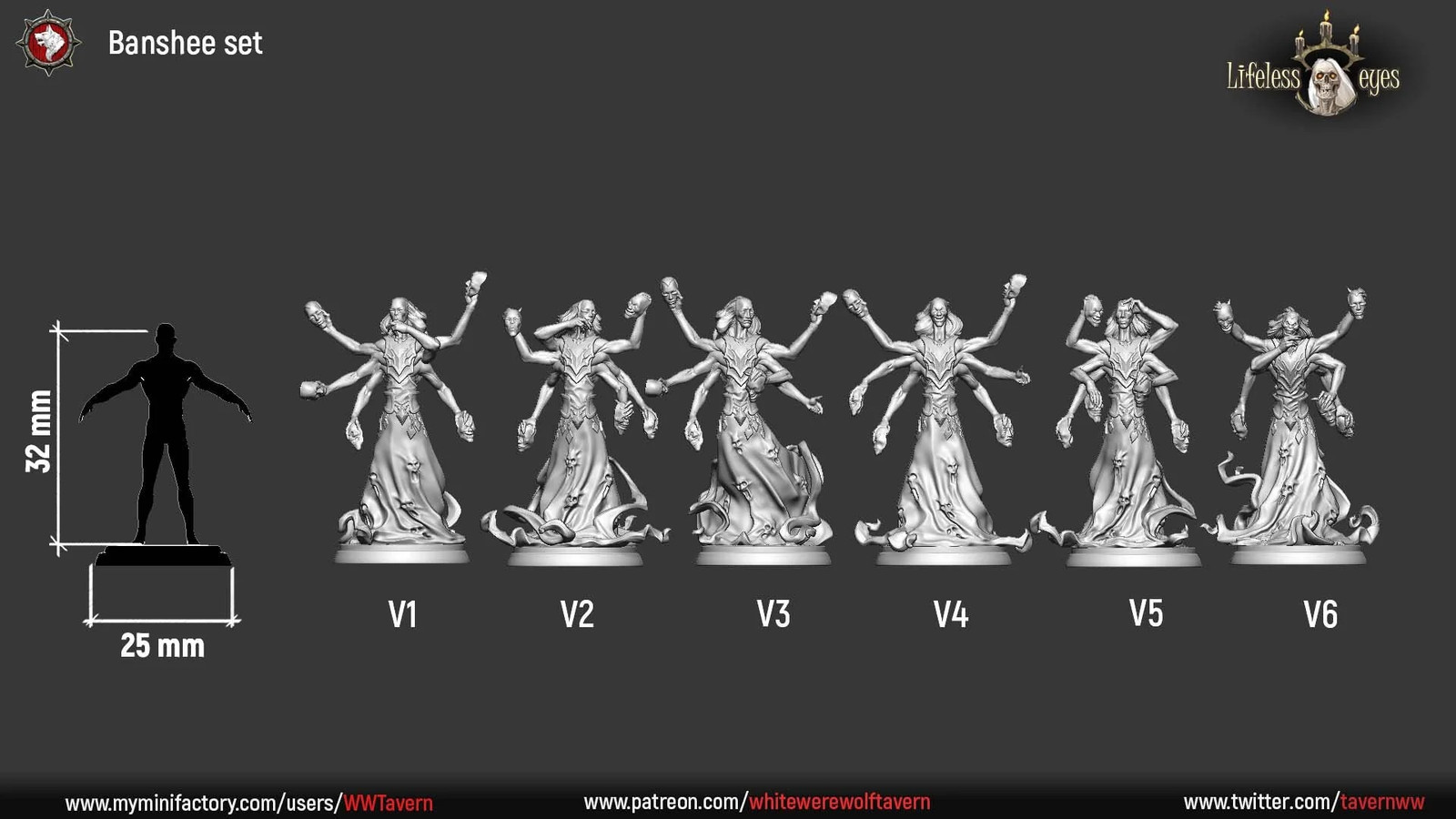 Banshee Set - Resin Tabletop Miniature