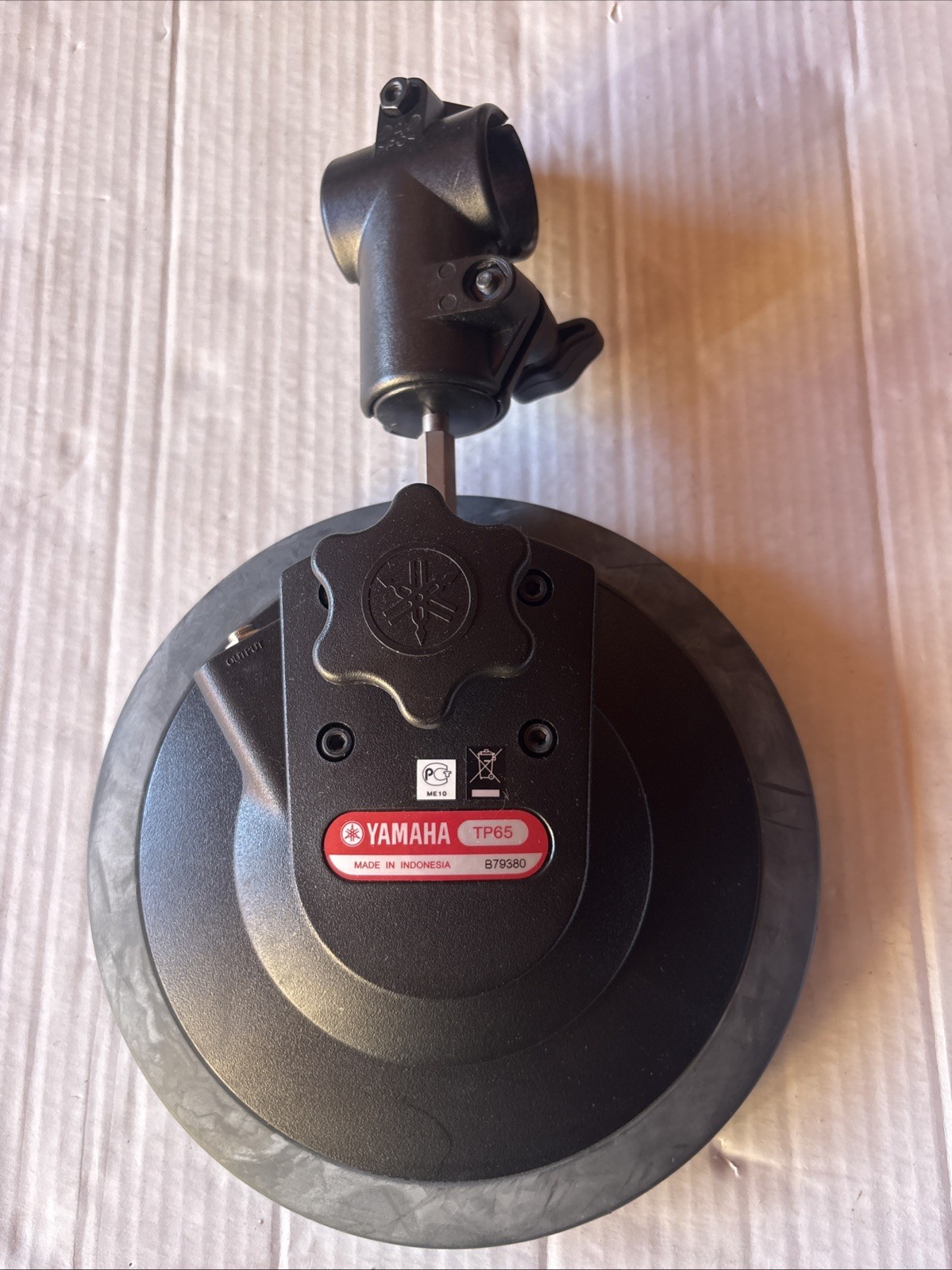 YAMAHA TP65 ELECTRONIC DRUM PADS With Rack Holder Mounted Clamp Working
