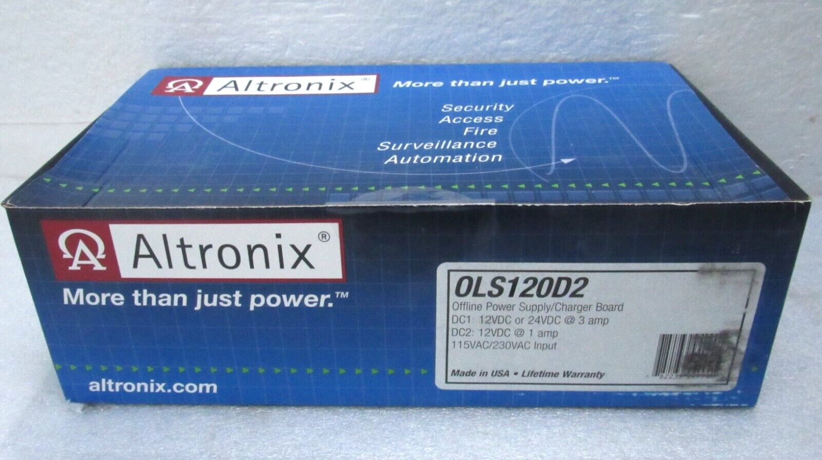 Altronix OLS120D2 Power Supply Charger Board, Dual Output, 12/24VDC @ 4A [CTCNC]