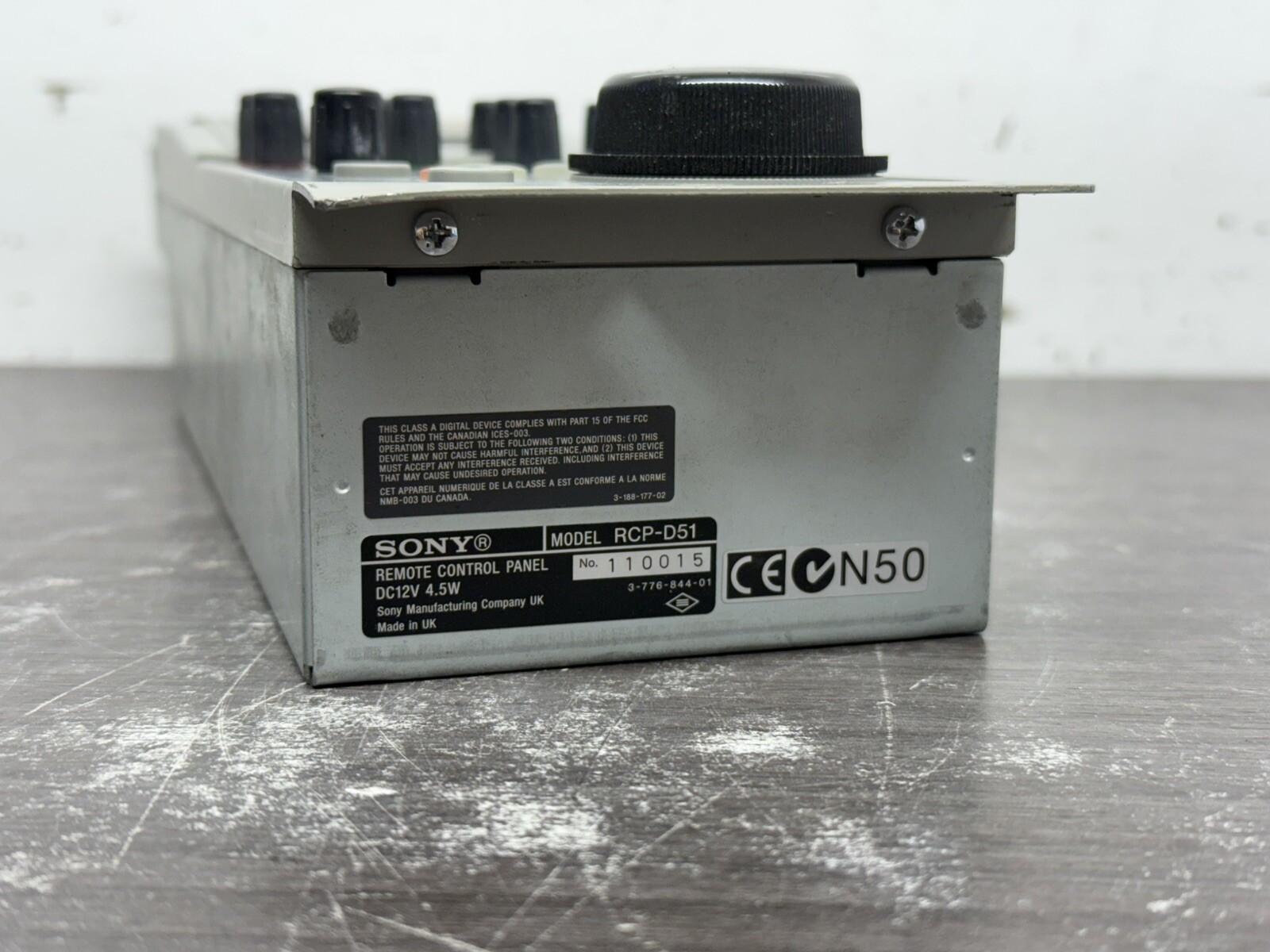 Sony RCP-D51 Remote Control Panel - X66