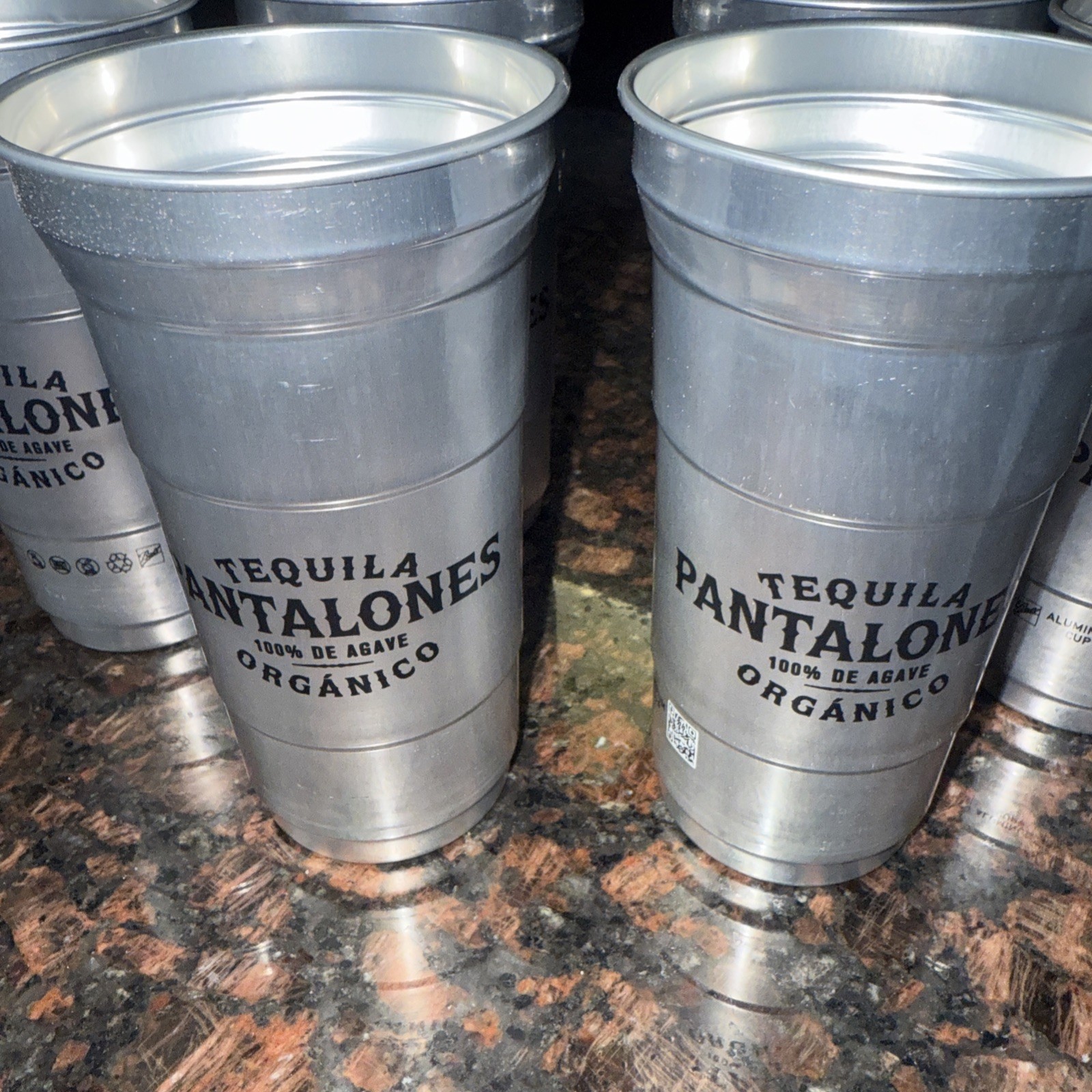 Pantalones Tequila Aluminum Tin Cup Set Of 6