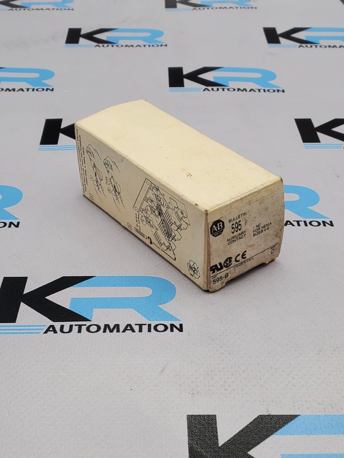 *LOT OF 3* Surplus Pre-Owned Allen Bradley 595-B Auxiliary Contact