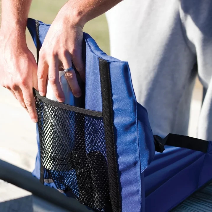 Coleman Portable Stadium Seat Cushion with Backrest, Blue