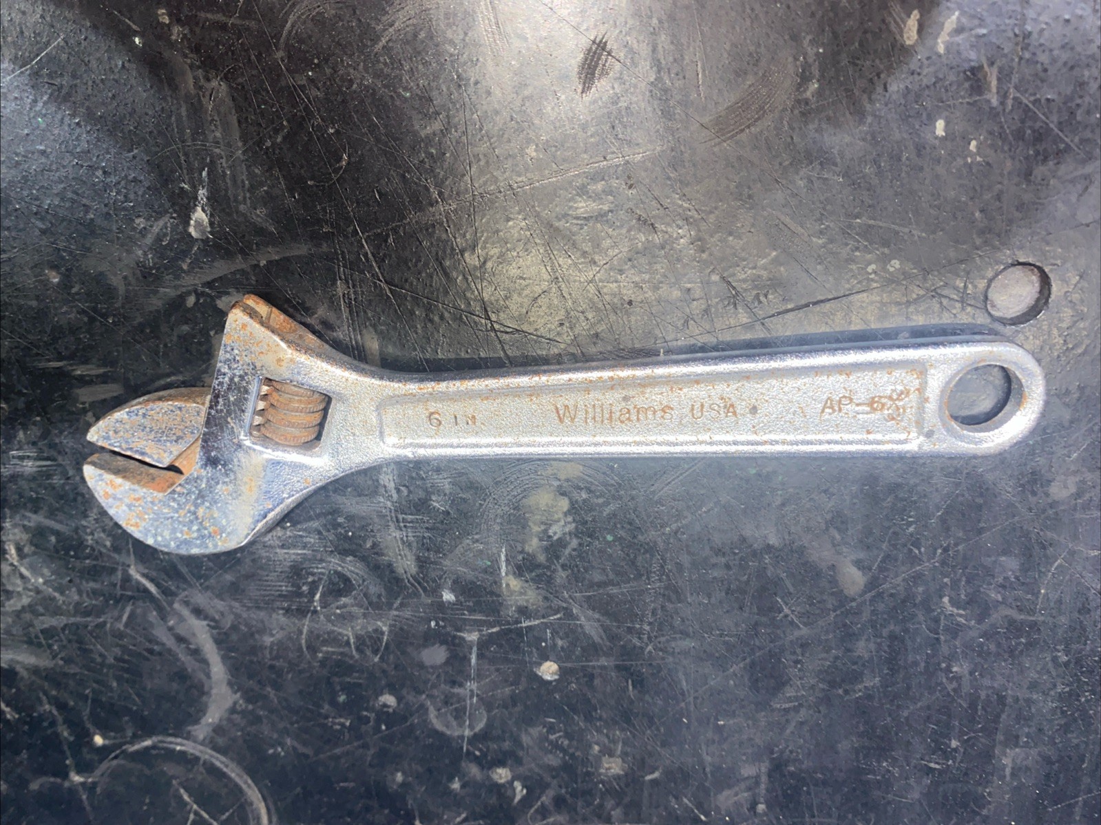 Vintage Williams 6" Inch Adjustable Wrench, AP-6X, USA
