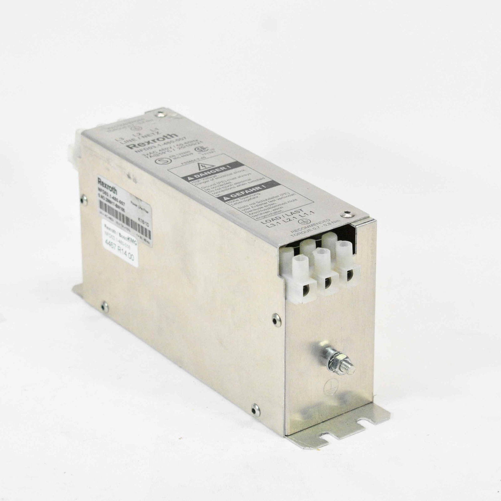 Rexroth Indramat NFD03.1-480-007 Line Filter Power Line Filter -used-