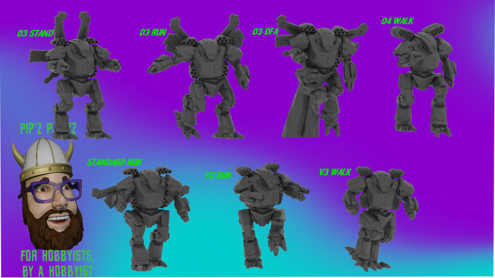 Jade Hawk Alternate Mech Model For Battletech 6mm-10mm-15mm RLWS