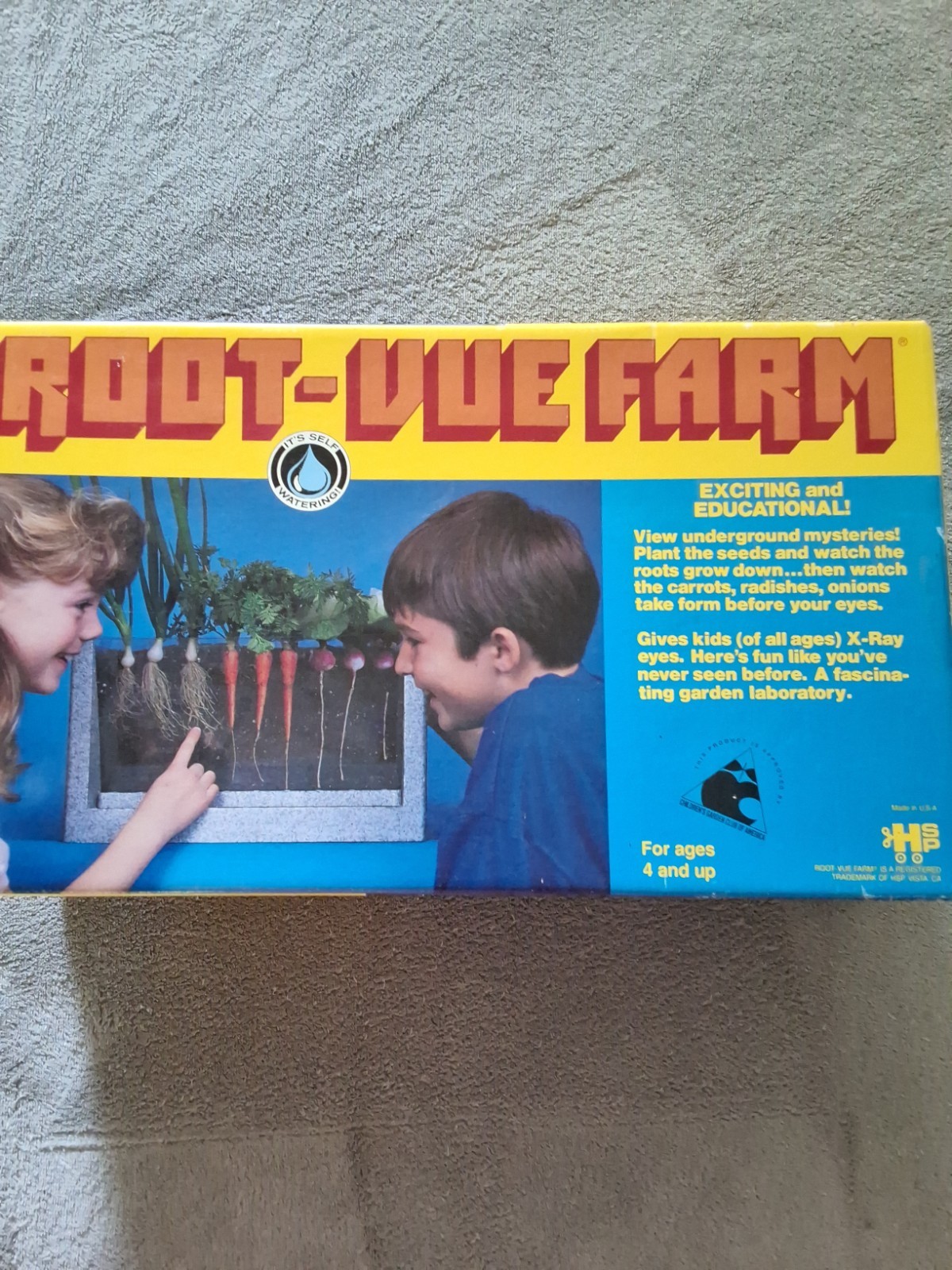 Vintage Root-Vue Farm Seed Planting View Box No. 162 USA Educational Garden