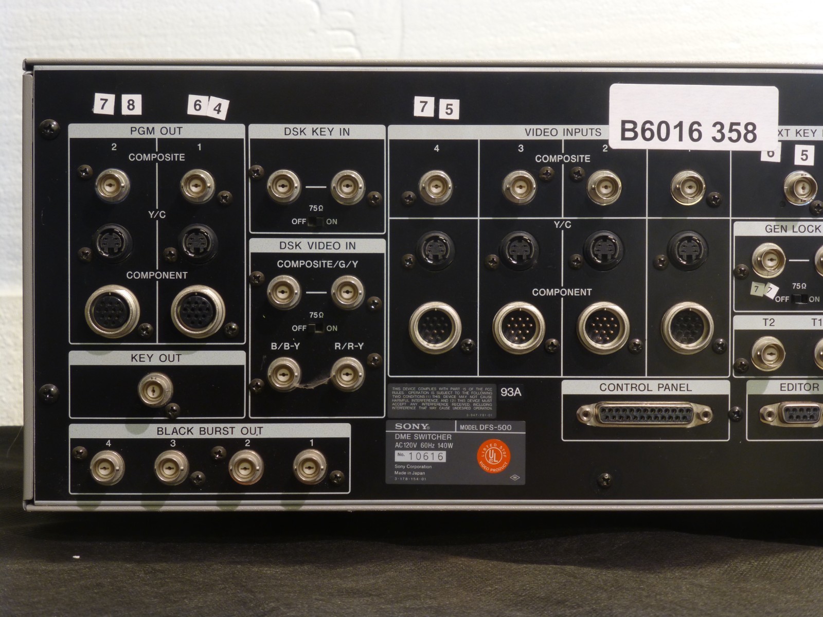 Sony DFS-500 DME Video Swticher with Digital Effects