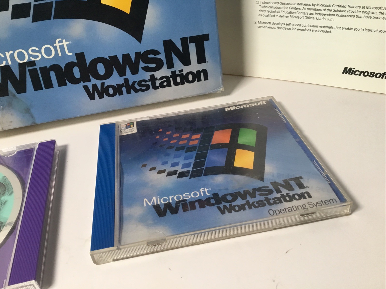 Microsoft Windows NT Upgrade Cd ROM And Key.
