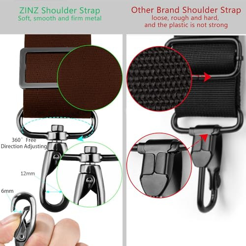Shoulder Strap 78" Universal Handbag Strap with Ultra-thick Fixed Padded and