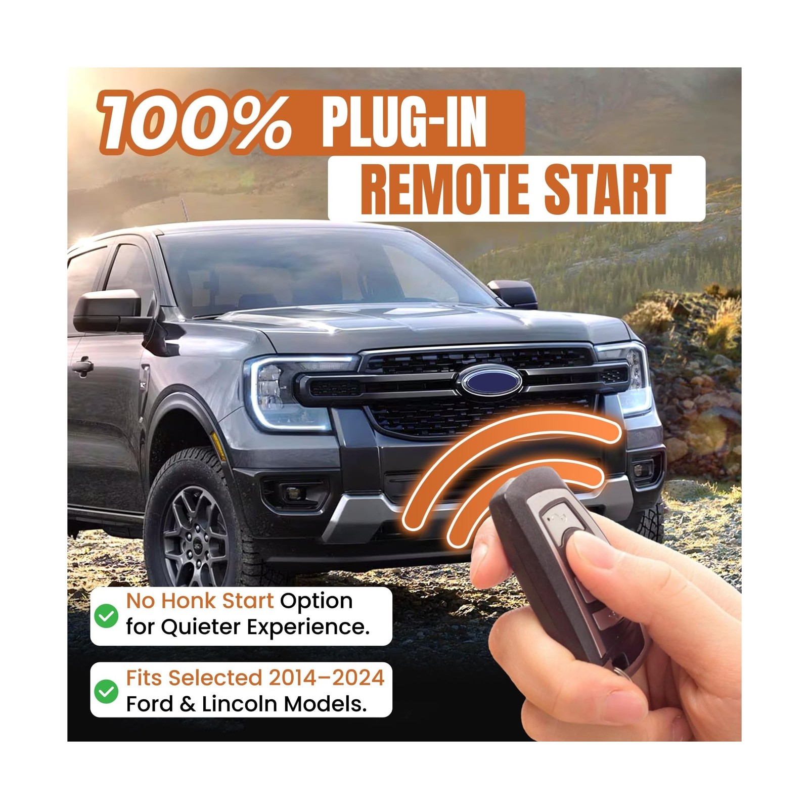 Plug-in Remote Start Kit – Start from Your Factory Fob – Some Ford,