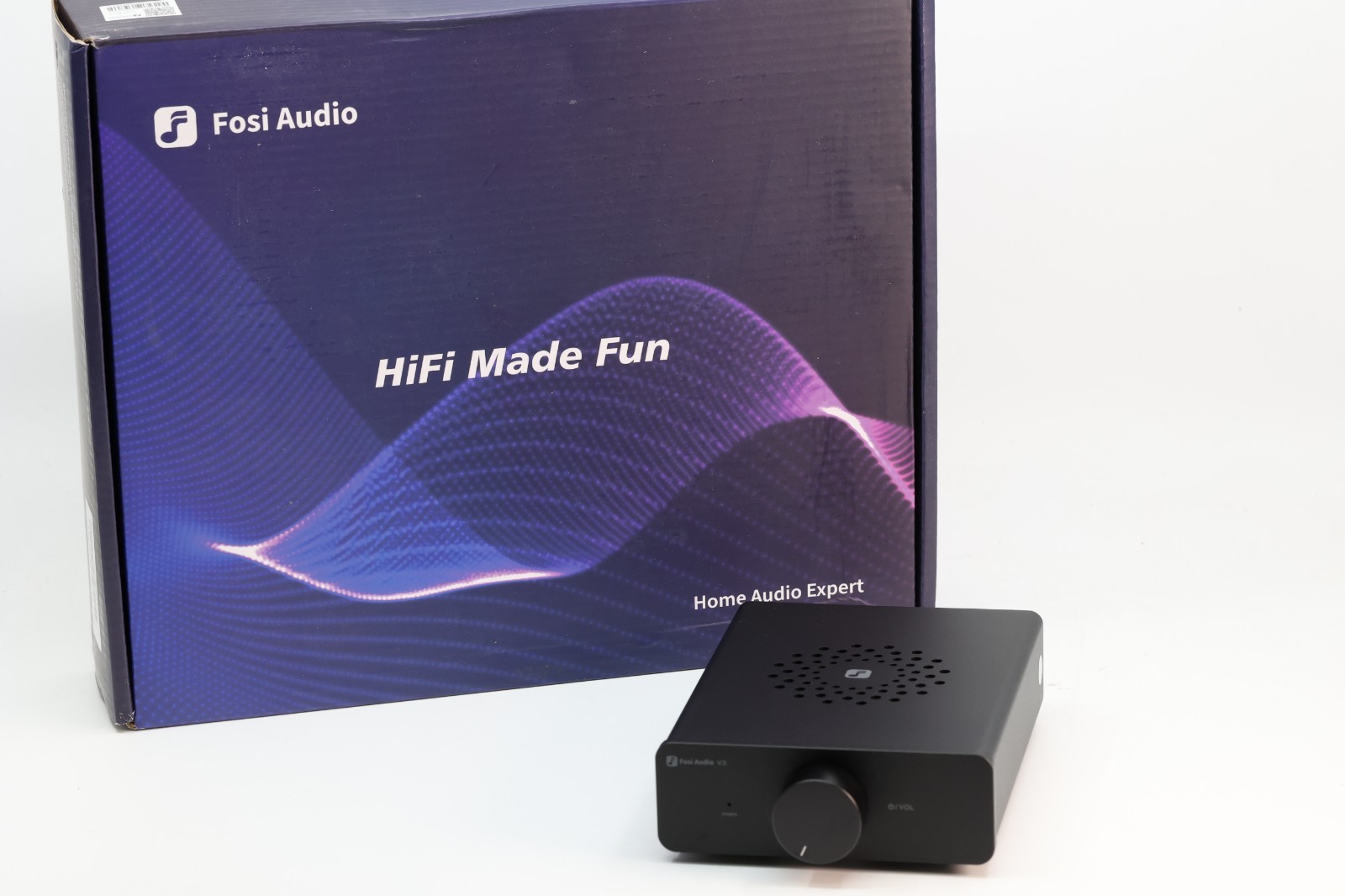 Fosi Audio V3 48V 255 Amplifier Audio Stereo Speakers Class D 2 Channel