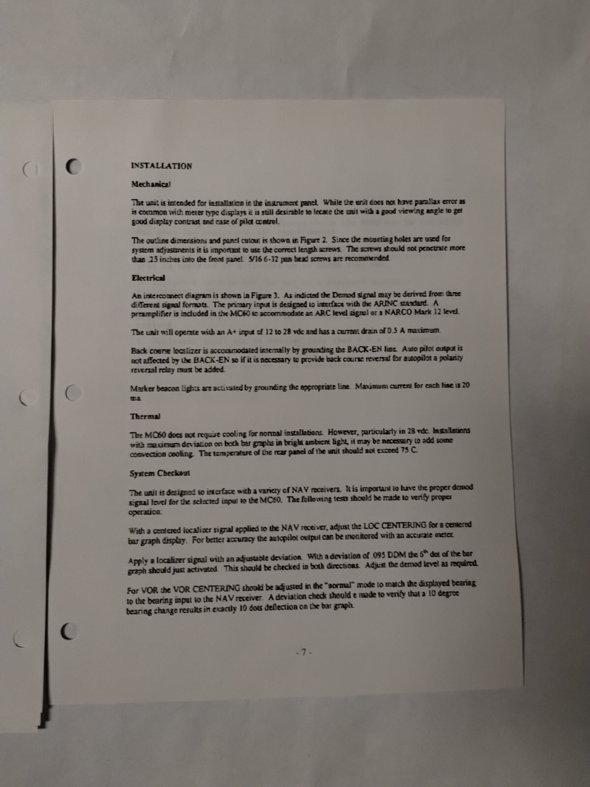 Michel MC60 NAV Converter Operation/ Installation Manual-Copy