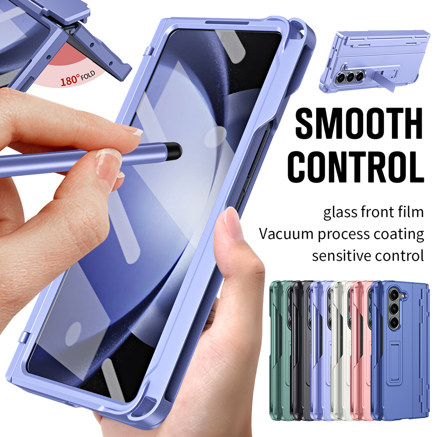 For Samsung Galaxy Z Fold 6 5 4 3 Hinge Shockproof Case Screen Protector w/ Pen