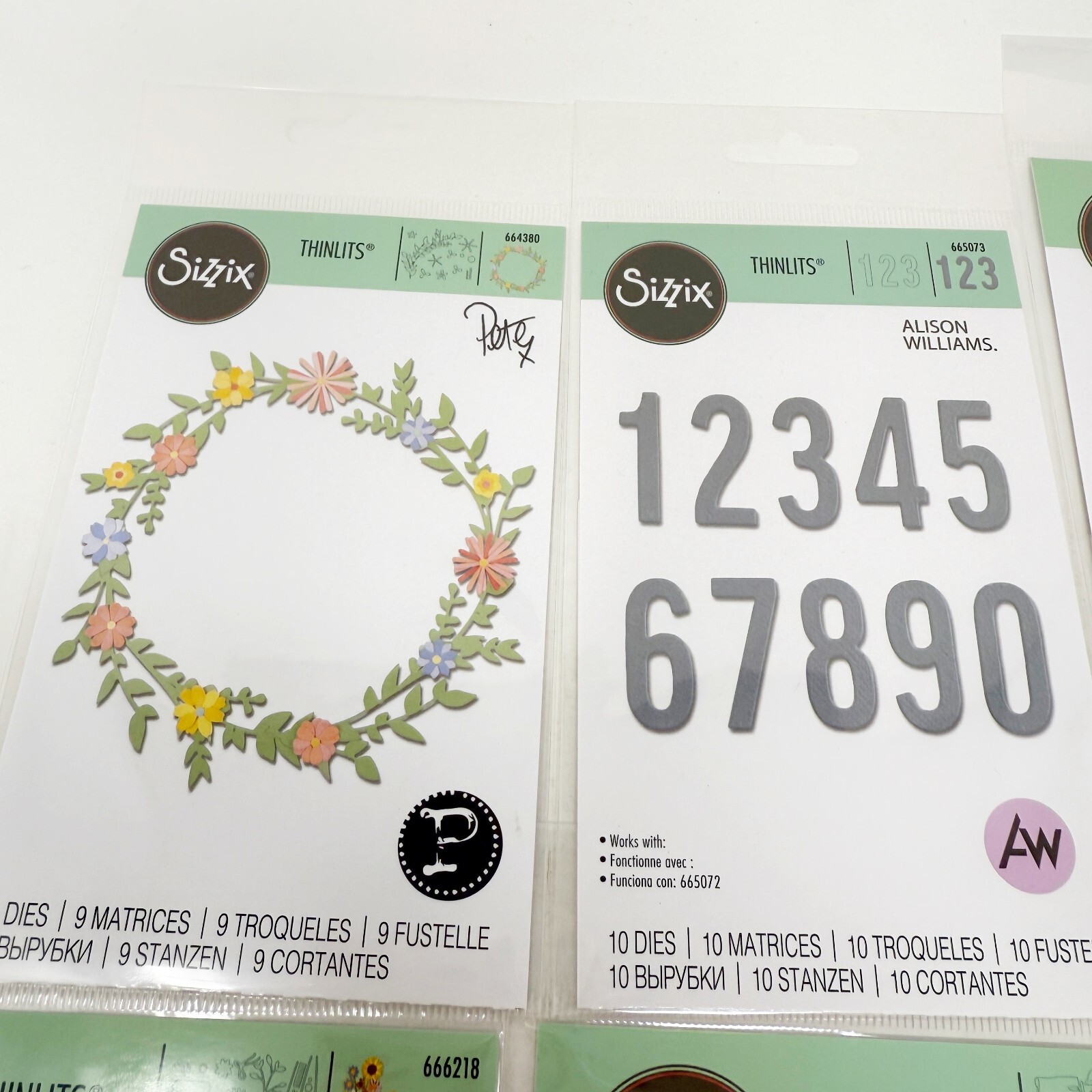 Sizzix Thinlits Garden Flowers Cutting Dies Bundle Scrapbooking NEW