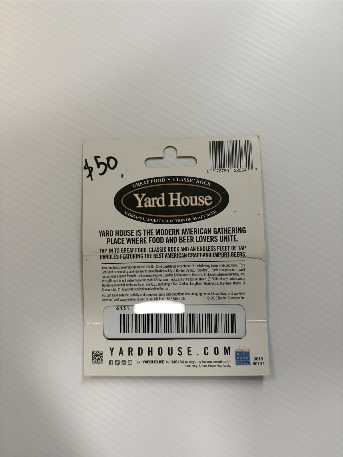 Yard House Gift Card