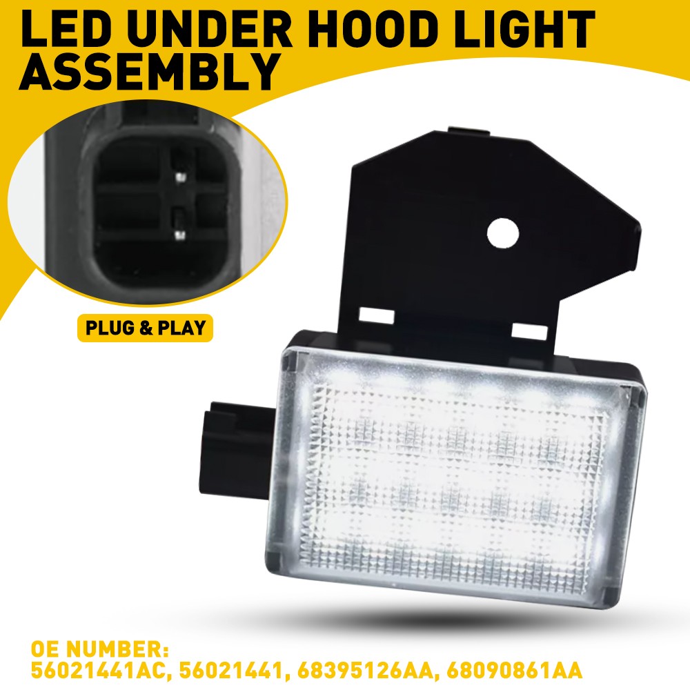 1X Underhood Hood LED Courtesy Lamp Light For Dodge Ram 2500 1500 3500 2001-2010