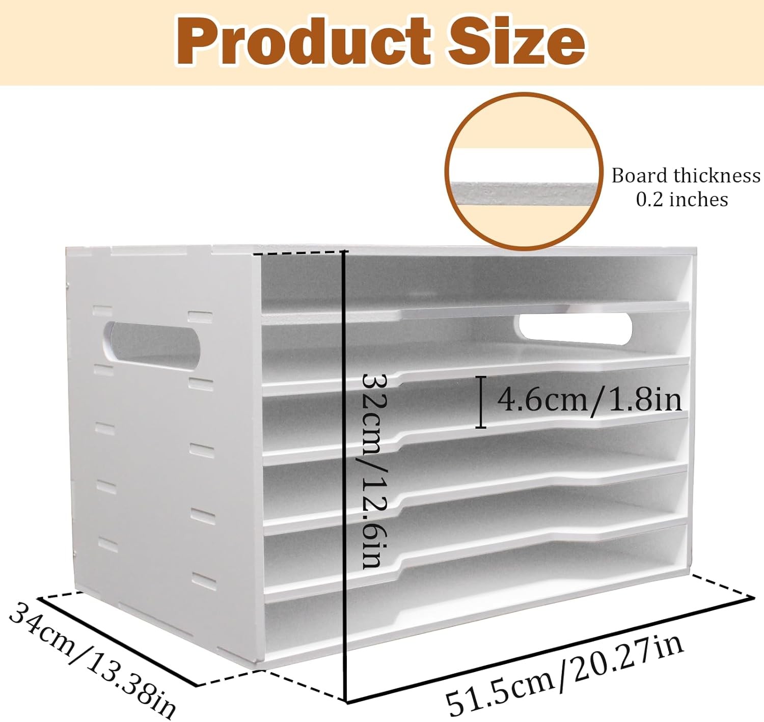 12x18 Construction Paper Organizer,6 Tier Construction Paper Organizer,File