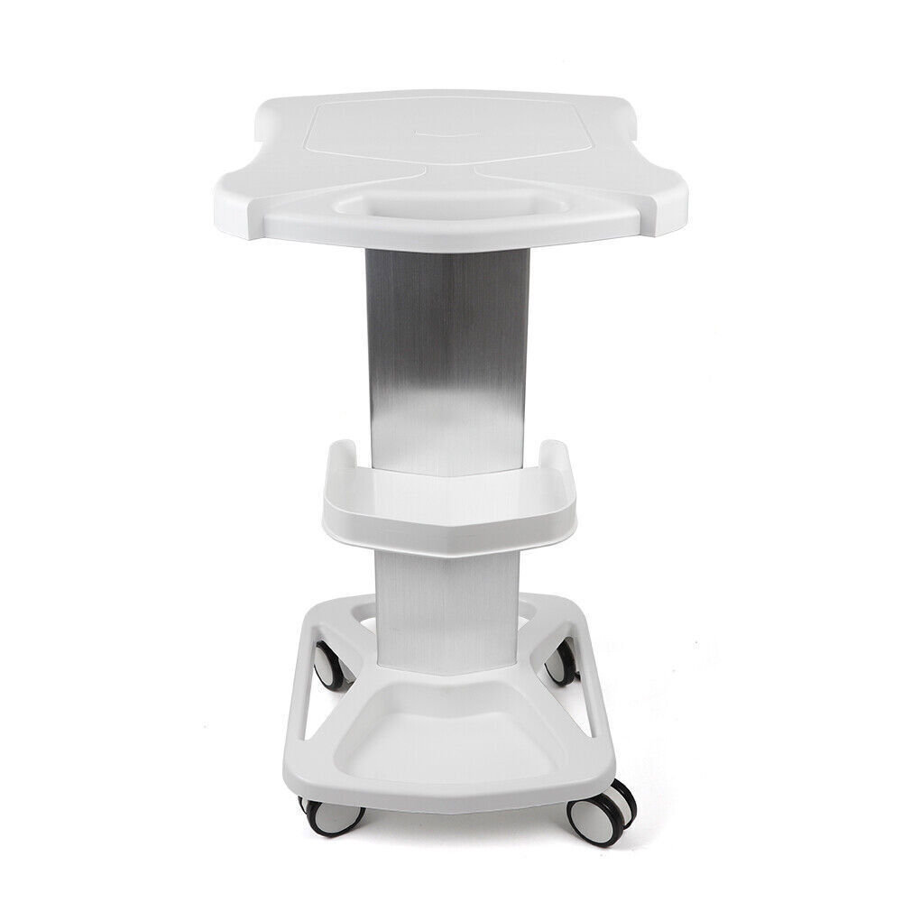 3 Tiers ABS Aluminum Alloy Medical Cart Mobile Lab Trolley Hospital Utility