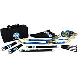 4 Tie Downs Direct Hook & 4-40in Thru Wheel Stra MACS CUSTOM TIE-DOWNS 511658
