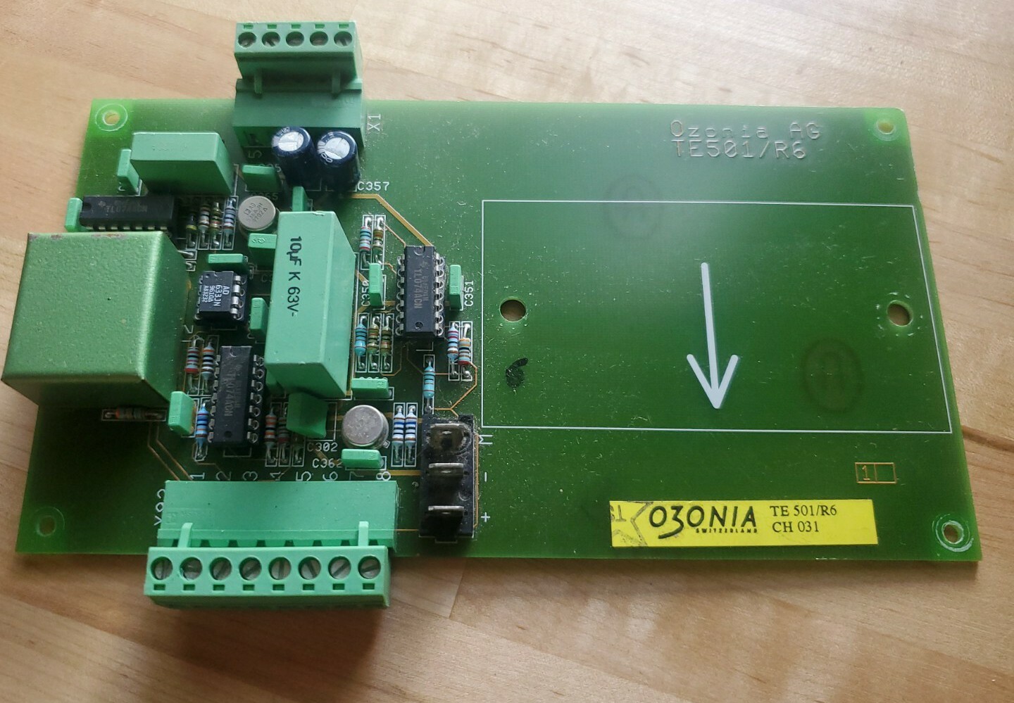 Ozonia AG TE501/R6 Inverter Electronics Circuit Board TE 501/R6