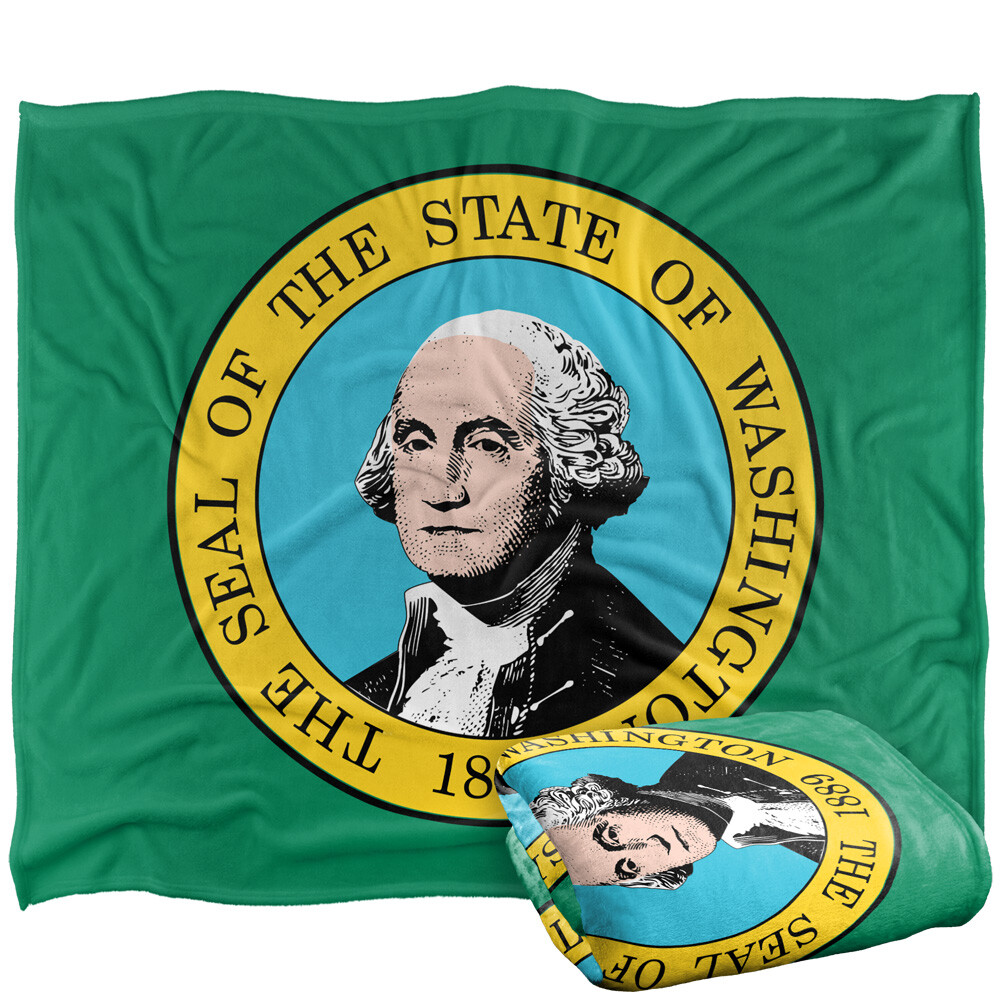Washington Flag Silky Touch Super Soft Throw Blanket, 50"x60"