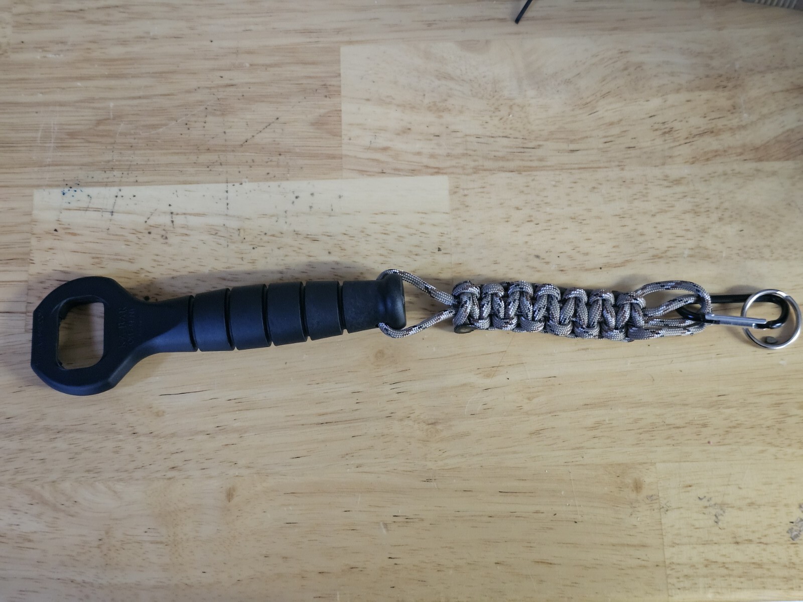Ka-bar K-Barley Bottle Opener customized with desert digital paracord lanyard!!!