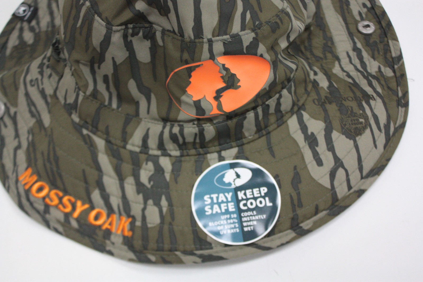 Mossy Oak Instant Cooling Camouflage Bucket Hat Adjustable Chin Strap