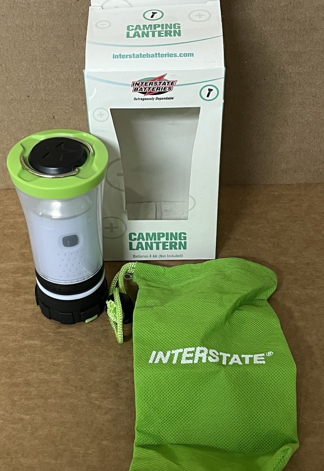 Interstate Batteries LIG8056 Led Mini Camping Lantern Flashlight New old Stock
